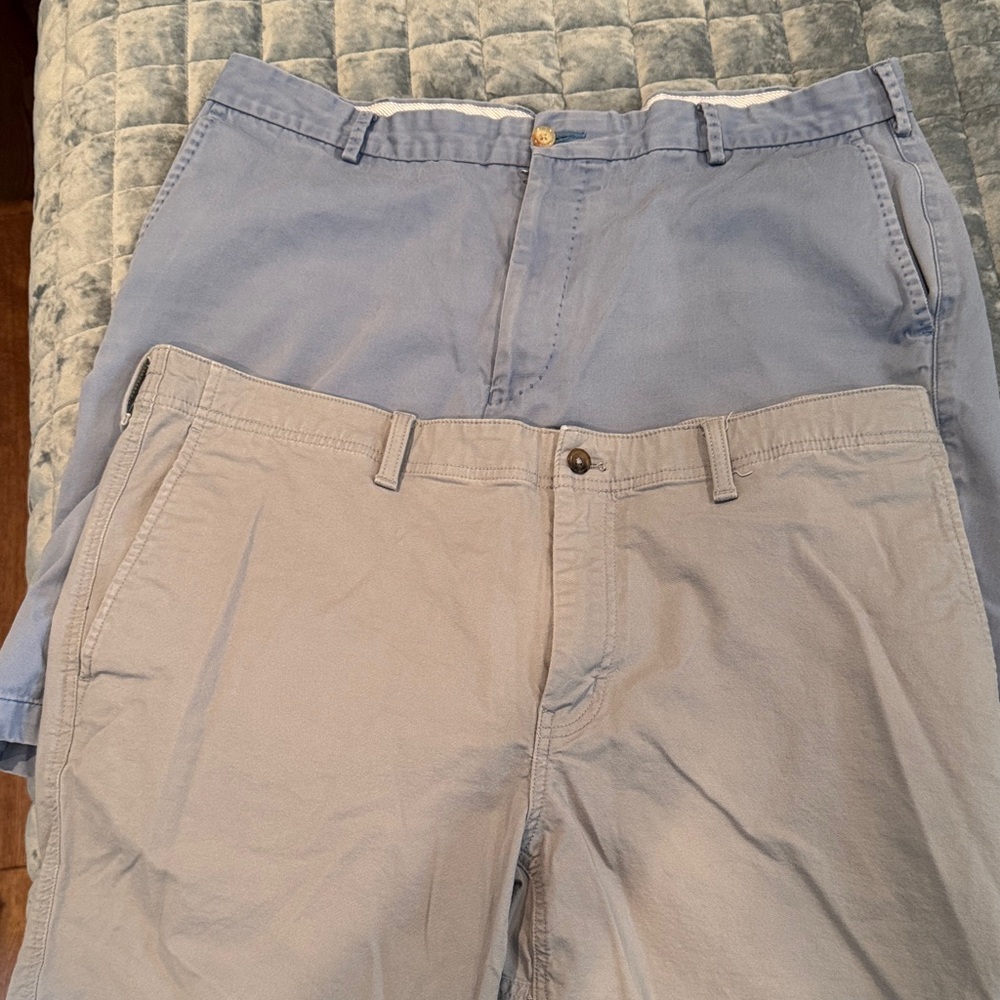 Men's Blue and Gray Shorts